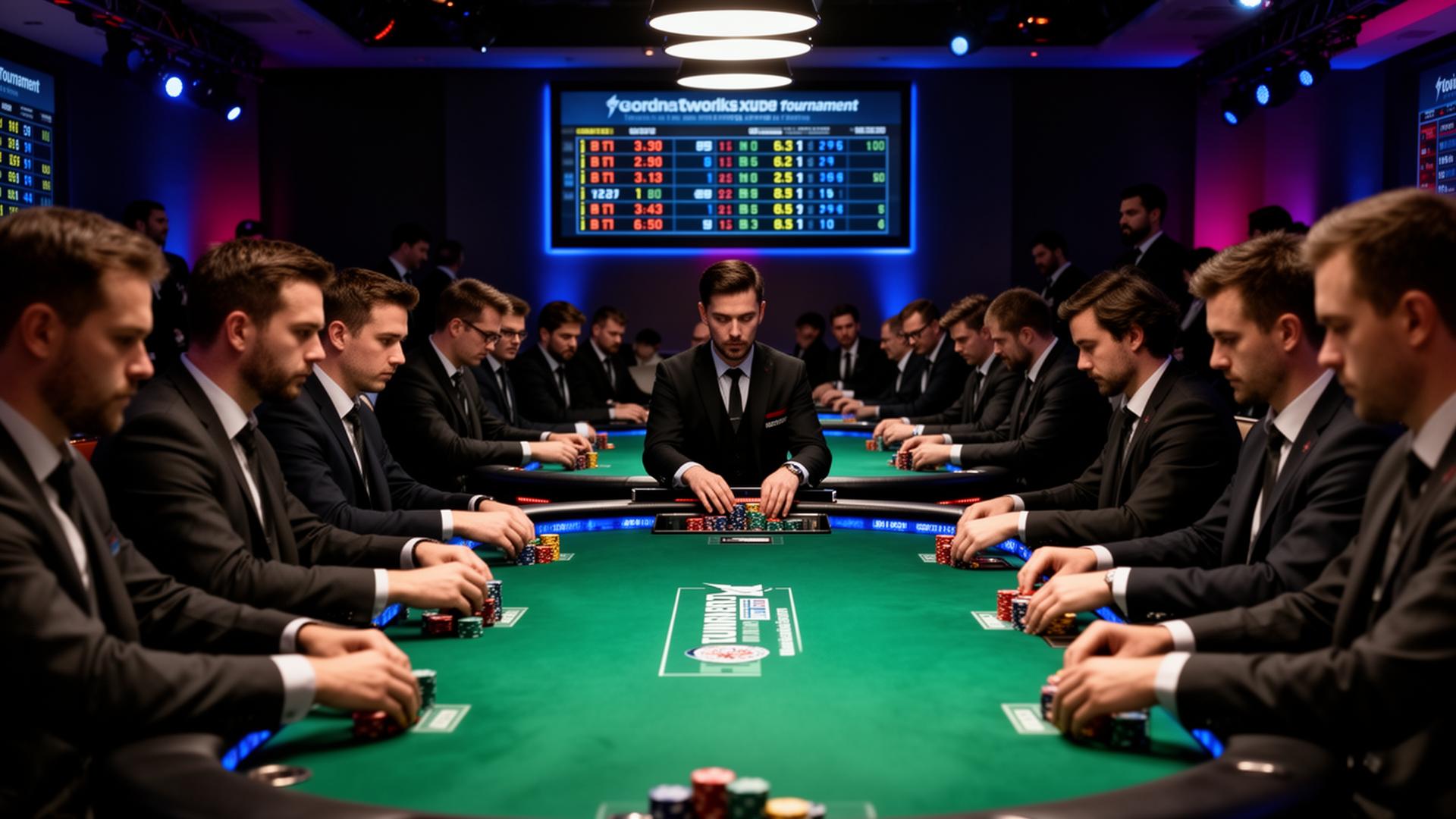 Live tournament action on the Indian poker circuit.